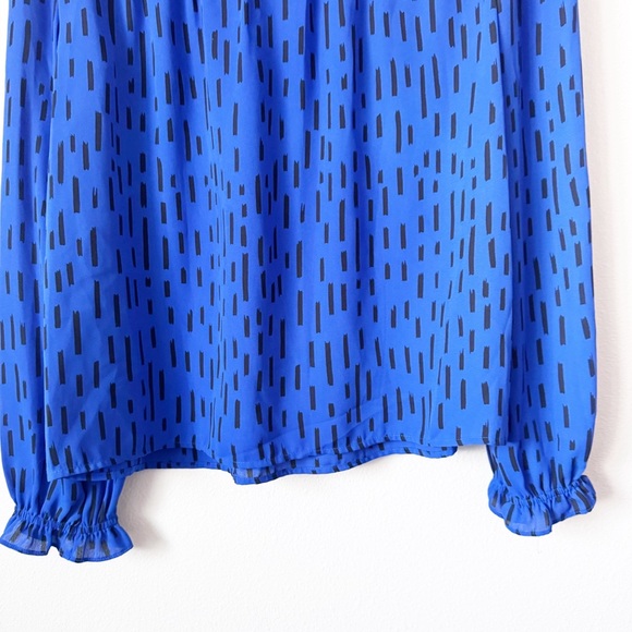 Rebecca Minkoff Blue Ruffled Top - Picture 9 of 14
